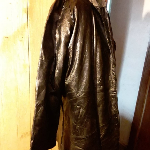 vintage leather coat - Picture 5 of 8